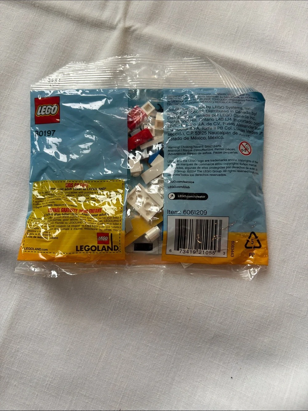 Lego Creator Snowman Toy in Blue, White, Red, Orange
